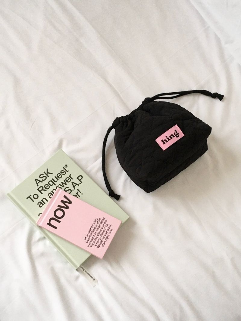 Heart Padding Pouch_Black
