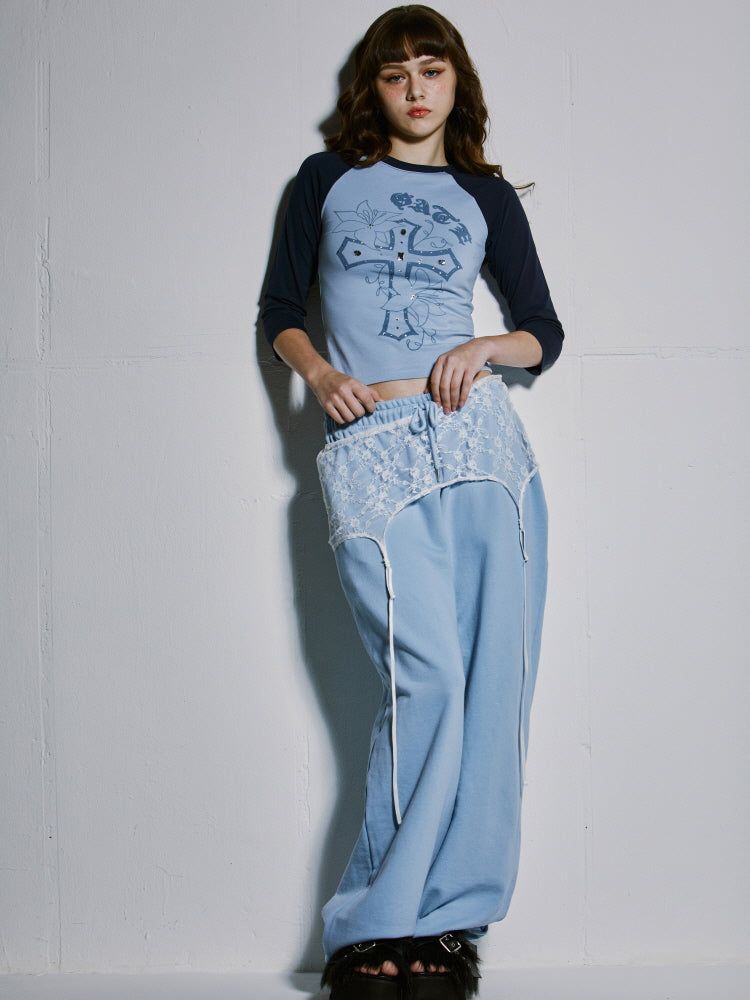  GARTER LAYERED SKIRT