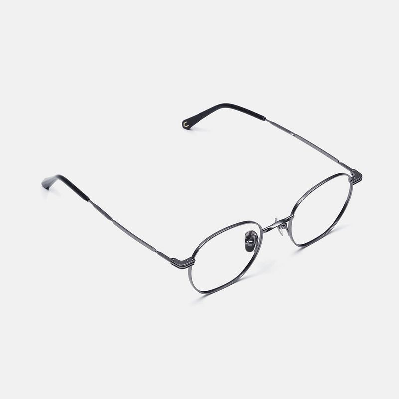 Knouun Round titanium glasses CODE. 101. A gray