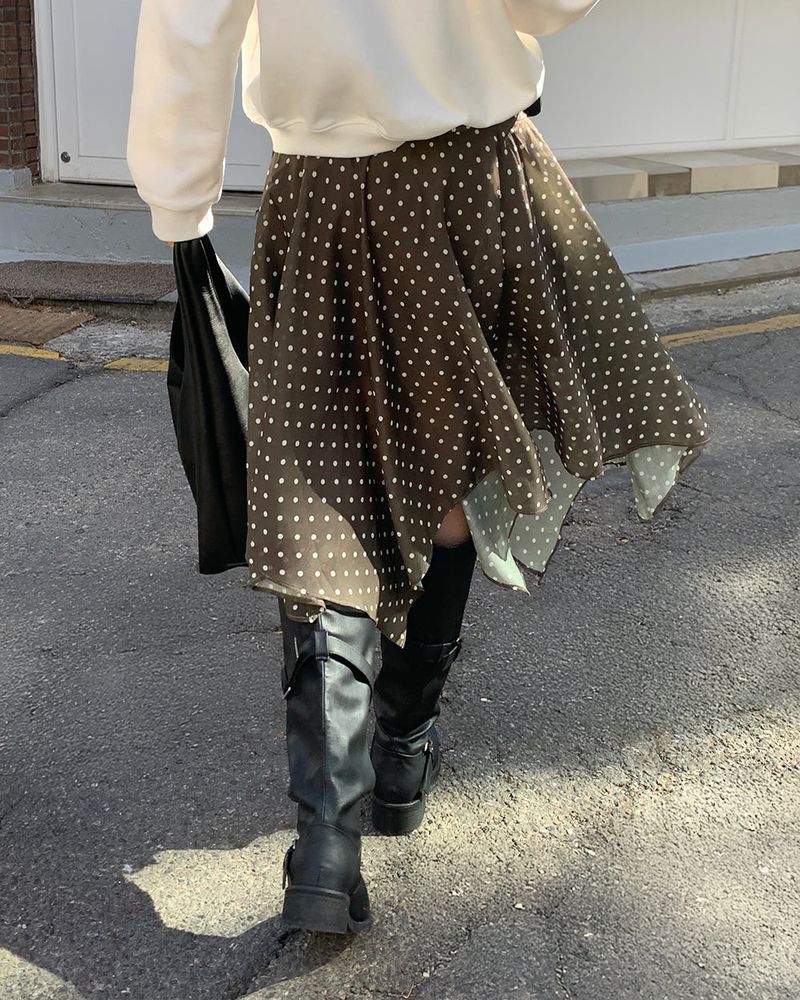 [ORIGINAL] Kia Unbalanced Layered Skirt