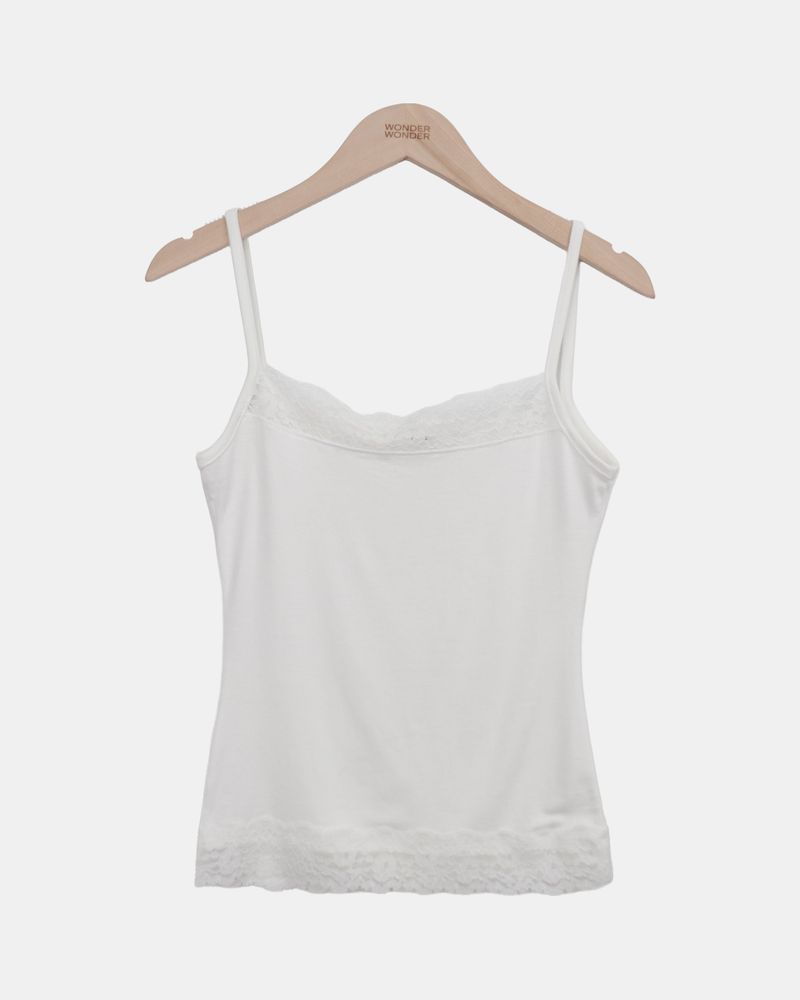 Theple Lace Strap Sleeveless Top