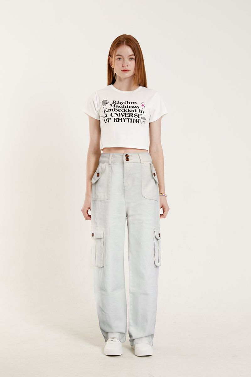 CARGO SOFT WIDE PANTS