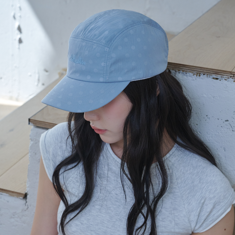 ALLINCOMPLETE(オールインコンプリート)の「フリッカー ドット キャンプキャップ(Sky Blue)(帽子)」