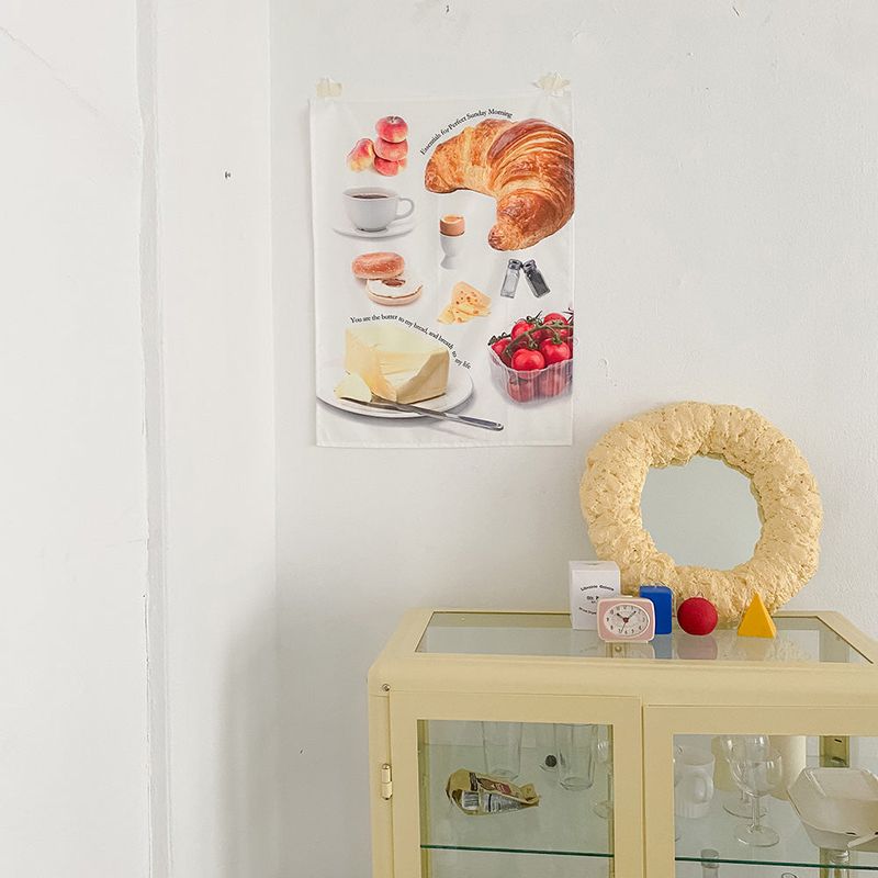 SUNDAY MORNING -  Collage Fabric Poster (Handmade)