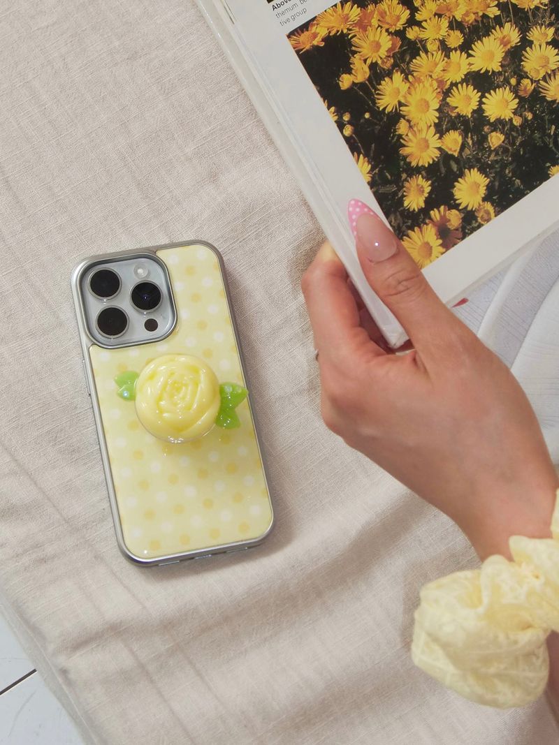 【TPUケース】Summer Dot Case_Yellow