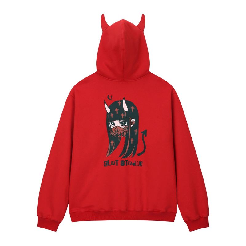 ZEPETO X devil hoodie - RED