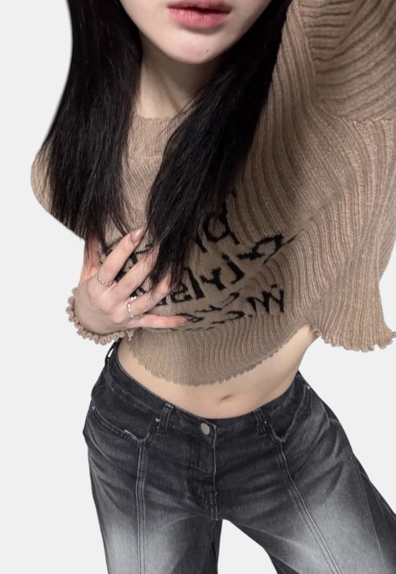 2000s grunge knit
