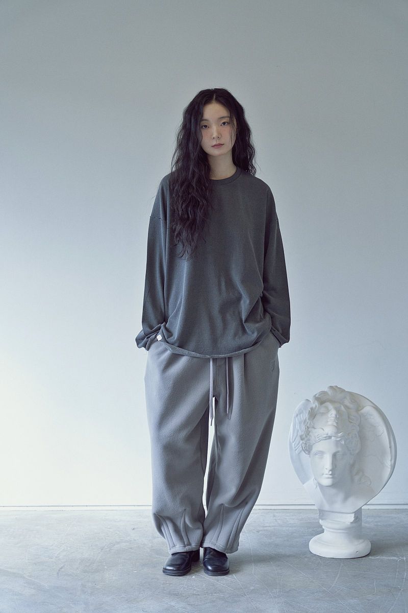 2-LAYER MICRO FLEECE SWEAT PANTS (Gray)