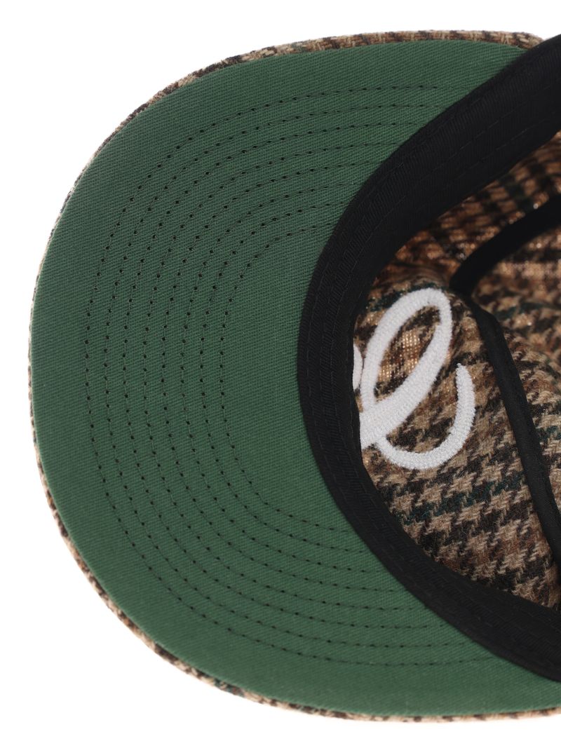 6CRAYON Houndstooth Flat Top Casual Baseball Cap