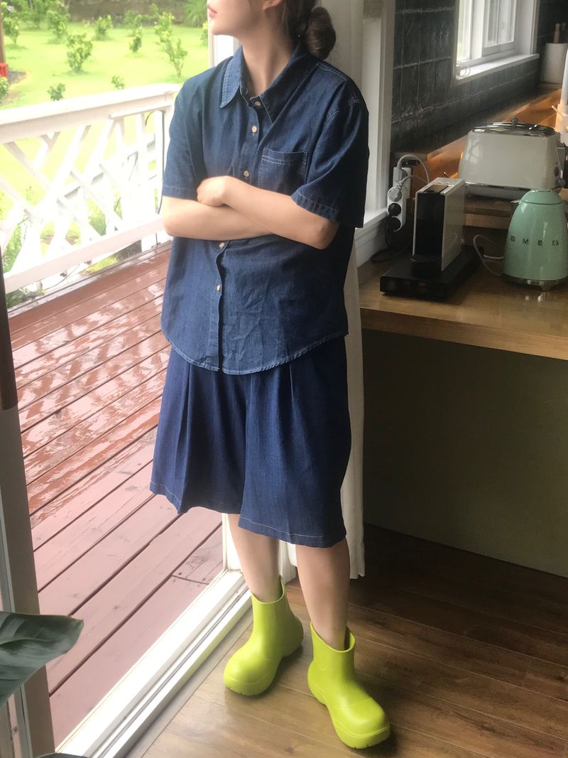 グラビティデニムシャツ