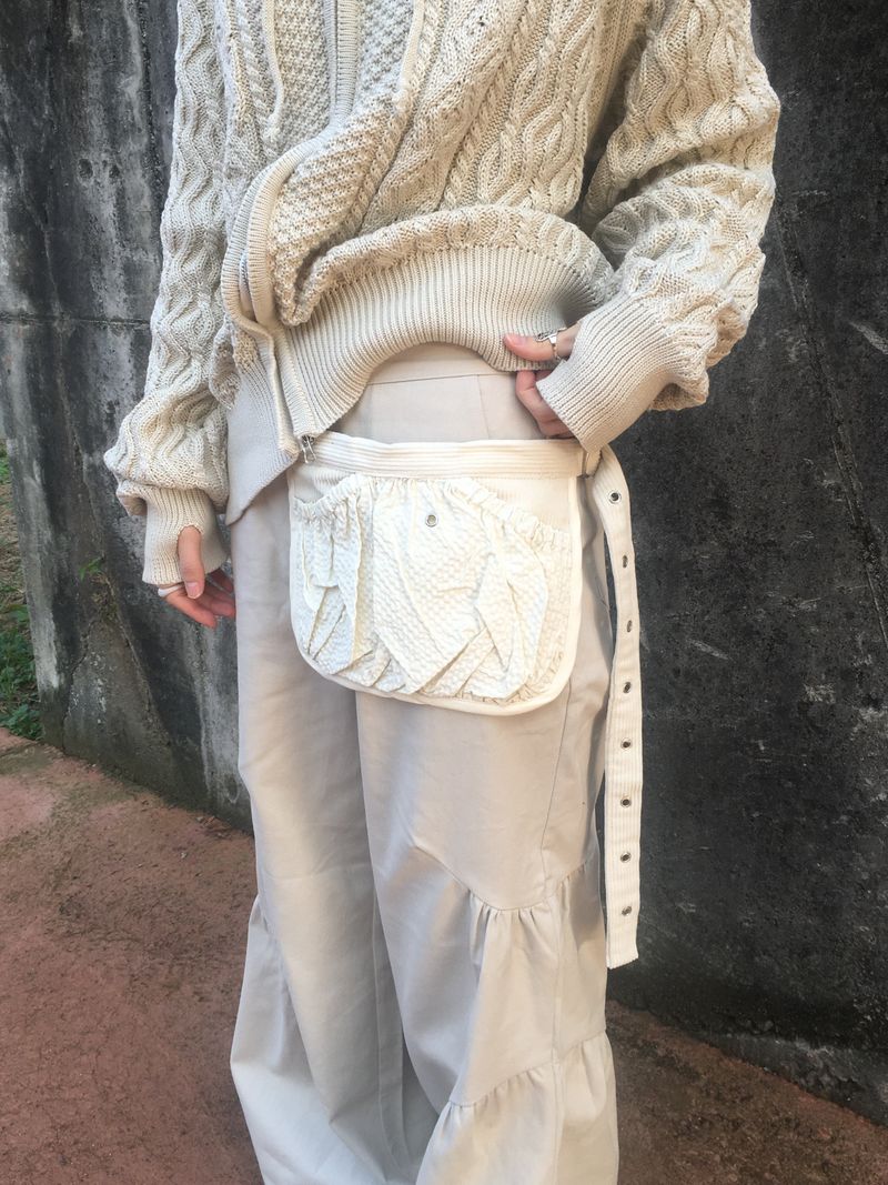 Two Way Cozy Textured Knit Hood
