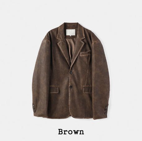 Use Vintage Leather Blazer