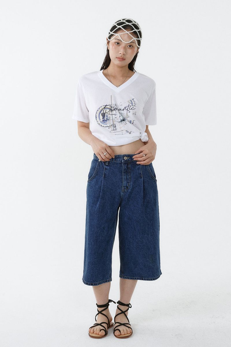 GALAXY V-NECK T-SHIRT_WHITE