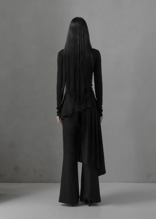 26SS★ [mnem] Distorted Eyelet Slit Top