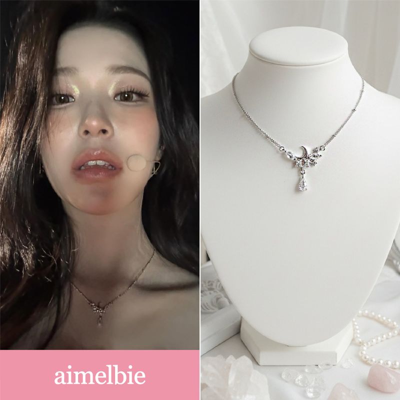 aimelbie（アイメルビー）の「[fromis_9 Baek Jiheon Necklace] ムーンライトティアドロップカラーボーンネックレス（アクセサリー）」