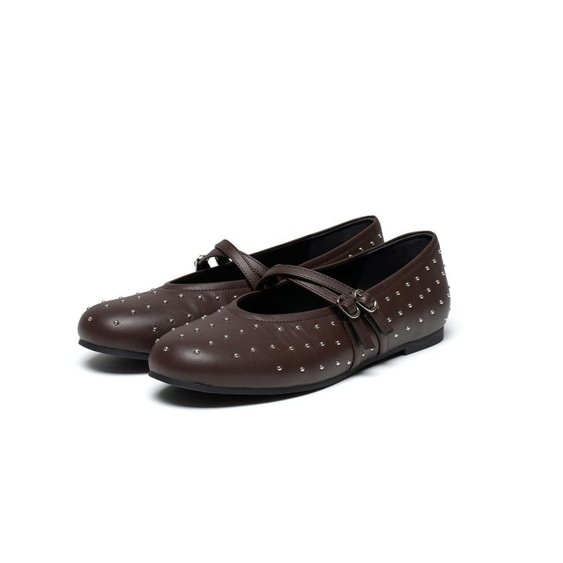 Stud Two Strap Maryjane - 2Color