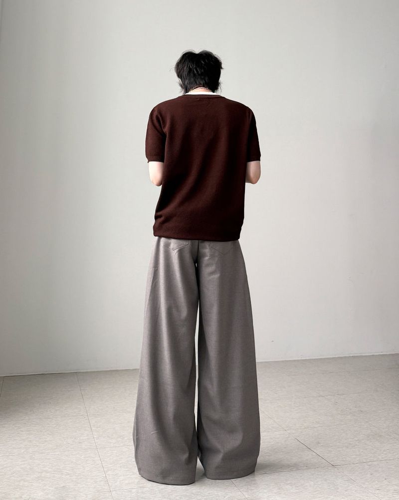 Maple Linen Wide Slacks