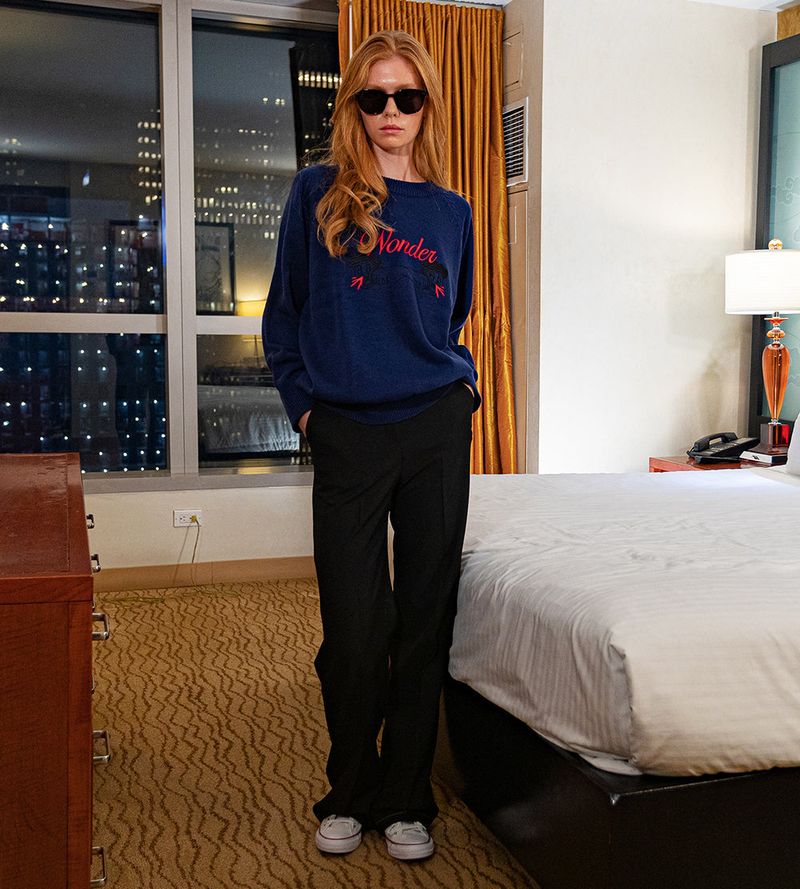 wonder visitor(ワンダービジター)の「2020 Signature embroidery Knit(Tops)」