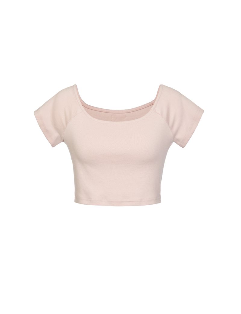 Innermuseum(インナーミュージアム)の「Raglan Crop Top (PINK)(Tops)」