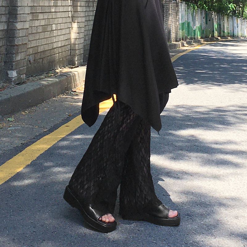 WONDER WONDER（ワンダーワンダー）の「[Underpants attached] Toshu layered see-through lace Bootcut leggings（Pants）」