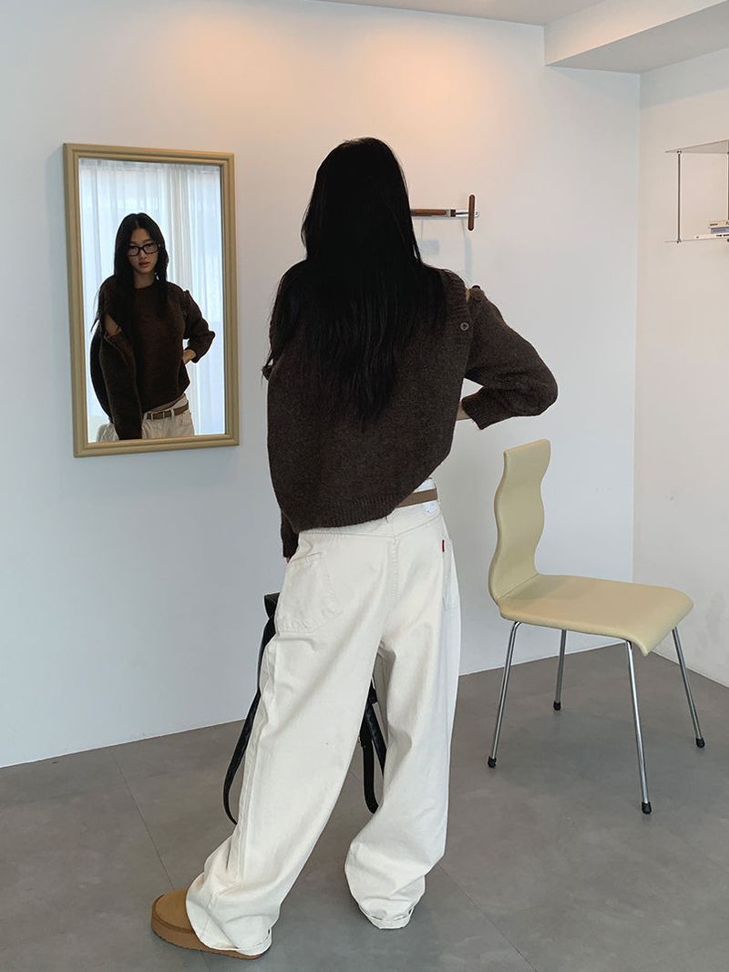 TURN POCKET WIDE COTTON PANTS (2C)