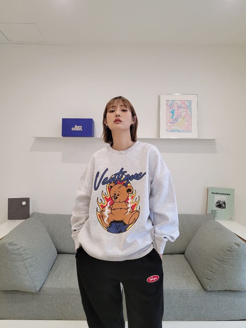 VENTIQUE Bear napping hoodie 3color