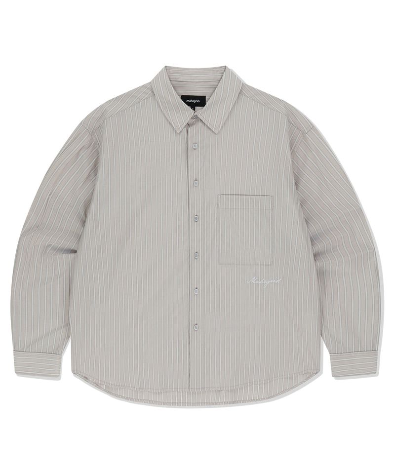 mahagrid(マハグリッド)の「COMFORT STRIPE SHIRT(Tops)」
