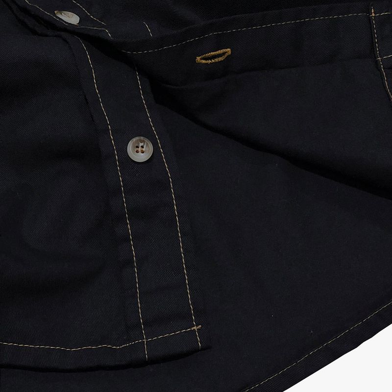 check block cotton shirt_black