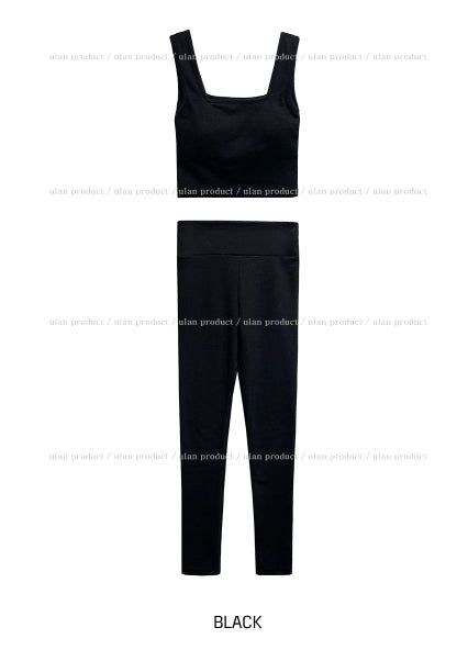 [set item] Maison fleece leggings set