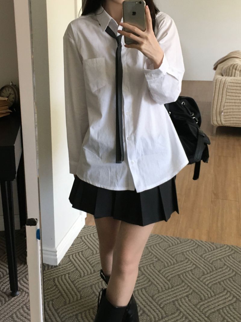 Basic Cotton Shirt (one color)