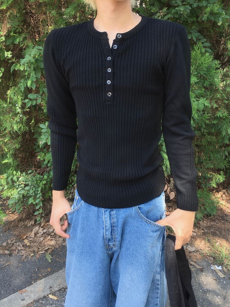 Bru Slim-Fit Ribbed Knit 4C