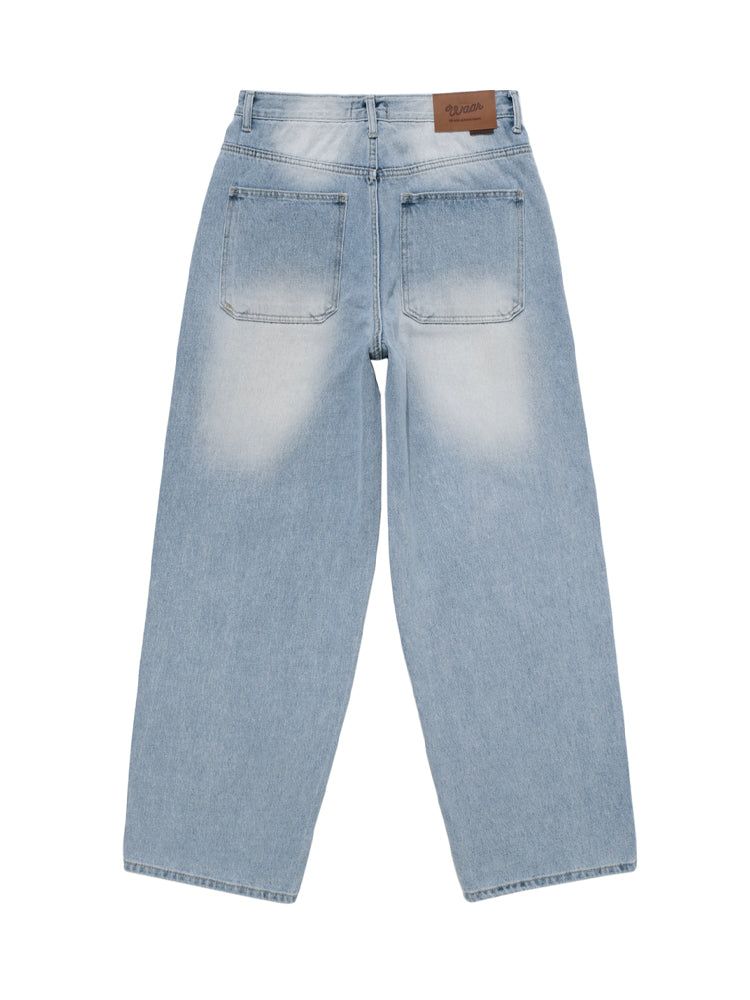 M202 CAT WIDE DENIM PANTS