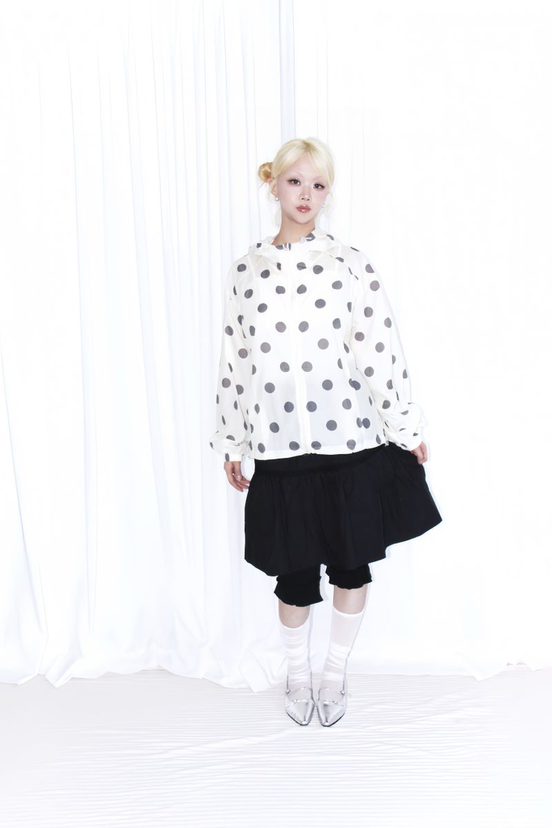 BIG DOT HOODED WINDBREAKER 