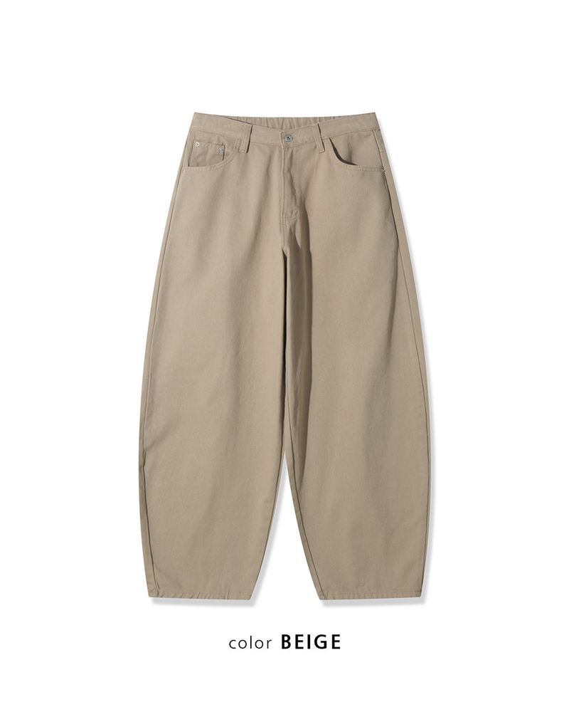 Nevis Cotton Wide Curved Pants