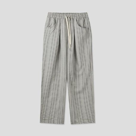 Seilen Stripe Banding Wide Slacks