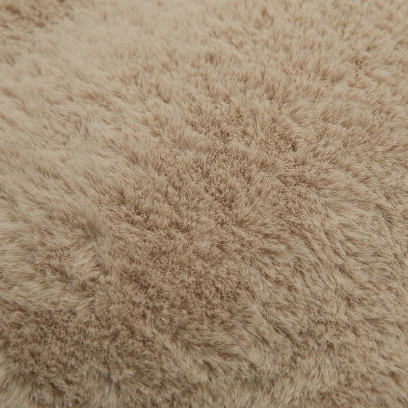 フラッフィーボータイファージャケット / Fluffy Bow tie Fur Jacket [BEIGE]