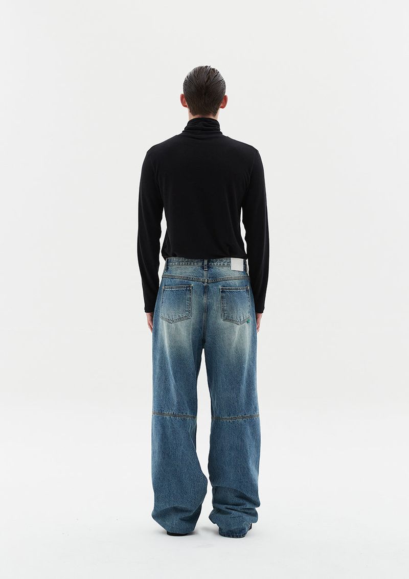 parachute wide denim blue
