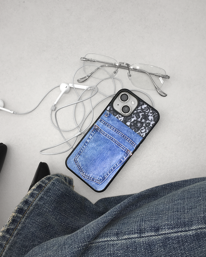 [MADE] Denim Pocket Lace phonecase