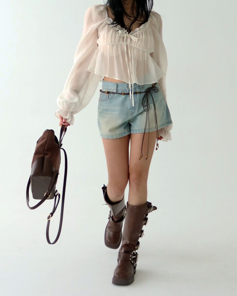 Honey Light blue Short pants Shorts