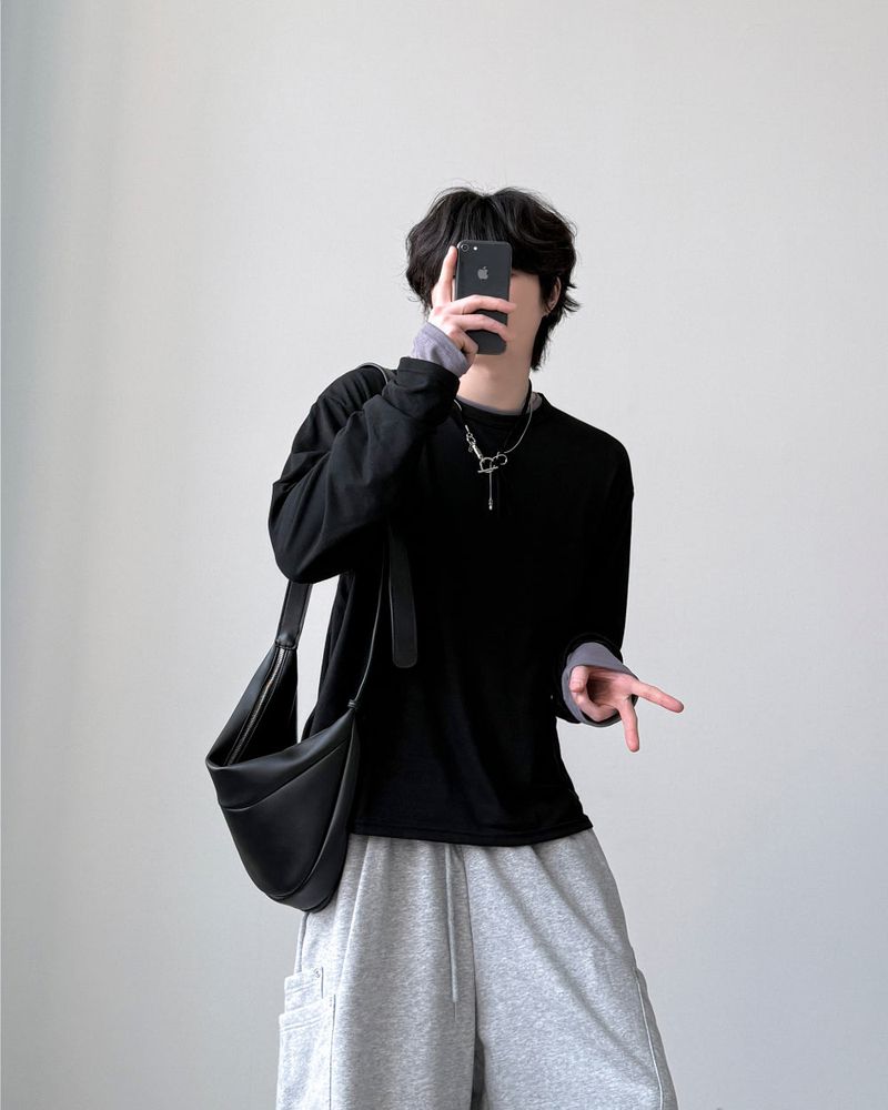 Crop Layered Long Sleeve