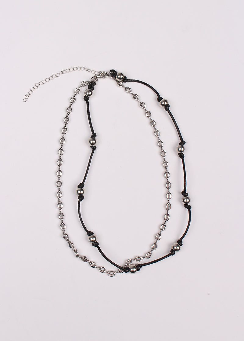 TIE ROPE NECKLACE SET
