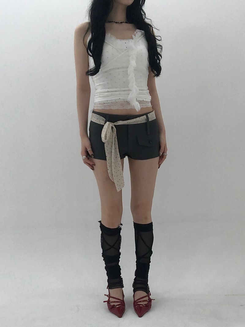 Dot Scarf Set Pants