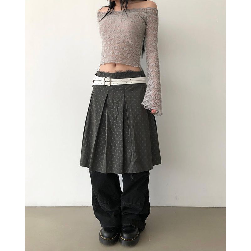 DEEP SWAY（ディープ スウェイ）の「Dot Midi Skirt（Skirts）」