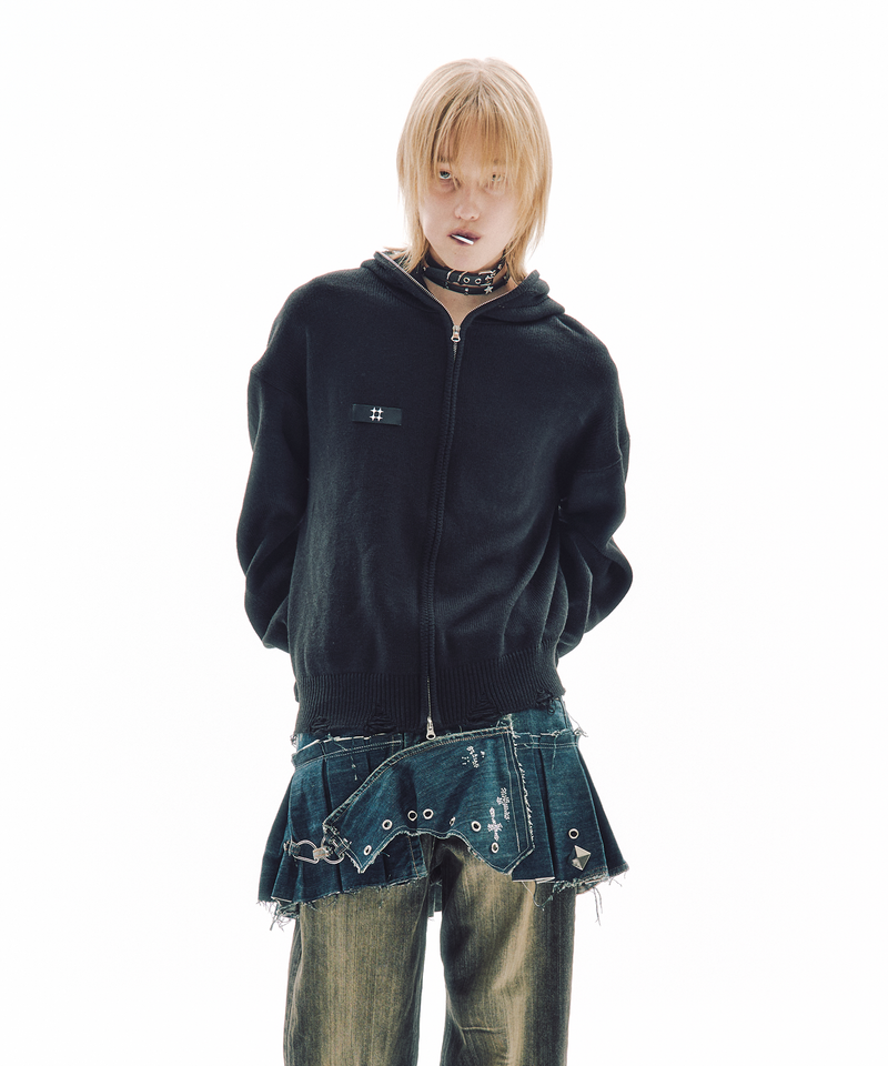 TRIP SHOP（トリップショップ）の「CRACK FULL-ZIP HOODIE（Tops）」