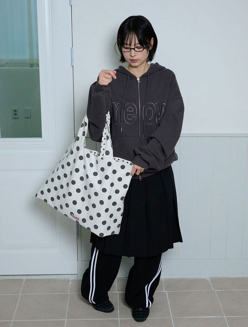 CAT GIRL DOT REVERSIBLE BAG