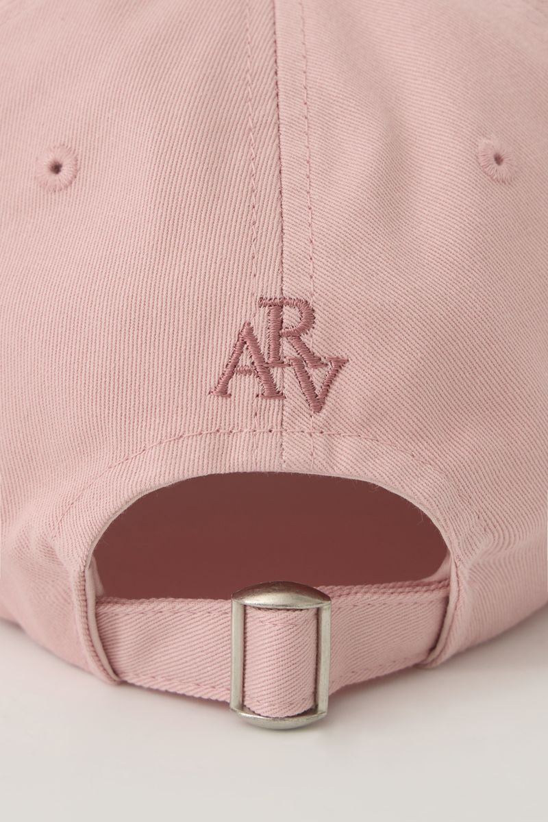 Avivere lettering cap denim pink brown