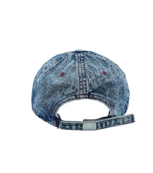 Stone washed damage ball cap