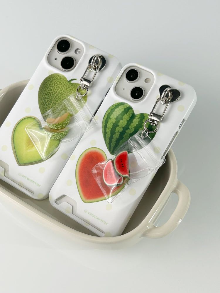 Heart Watermelon Card Hard Case