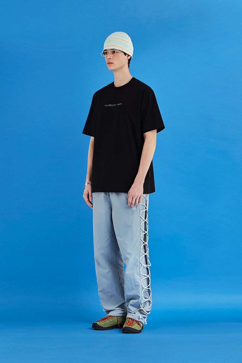STRING NYLON PANTS / GREY