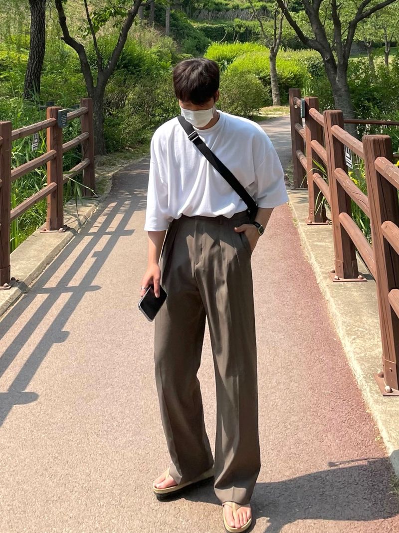  MINE MINMAL TWO TUCK WIDE SLACKS(3COLOR)